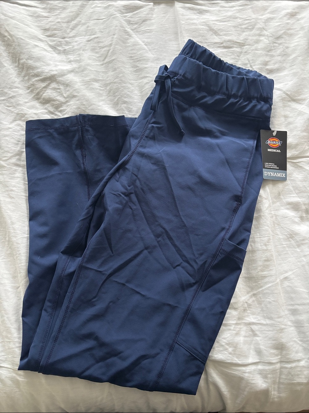 Dickies women Navy Blue Dynamix Drawstring Jogger Scrub Pants